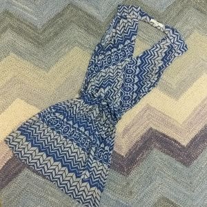 Forever 21 geometric low back dress size medium